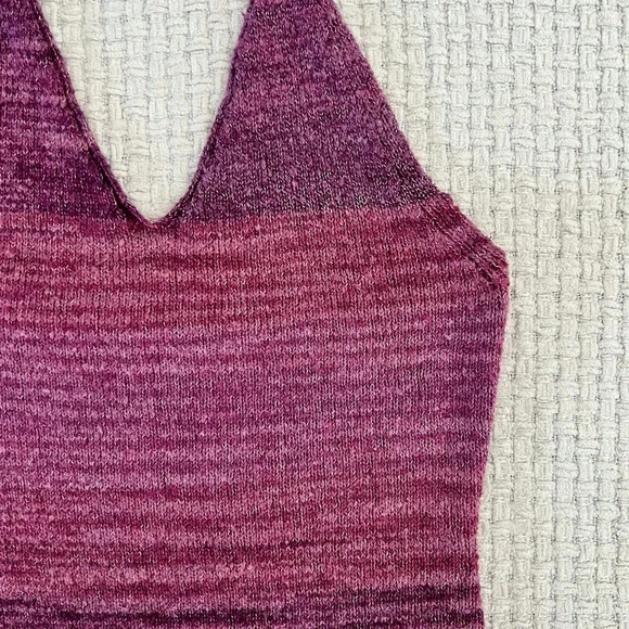 Handmade Knit Halter Mini Dress - Picture 3 of 6